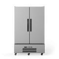 Quartz Star - Two Door Stainless Steel Upright Storage Refrigerator