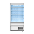 Gem Multideck - white open deck fridge with night blind