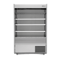Gem Multideck - stainless steel open deck fridge with night blind