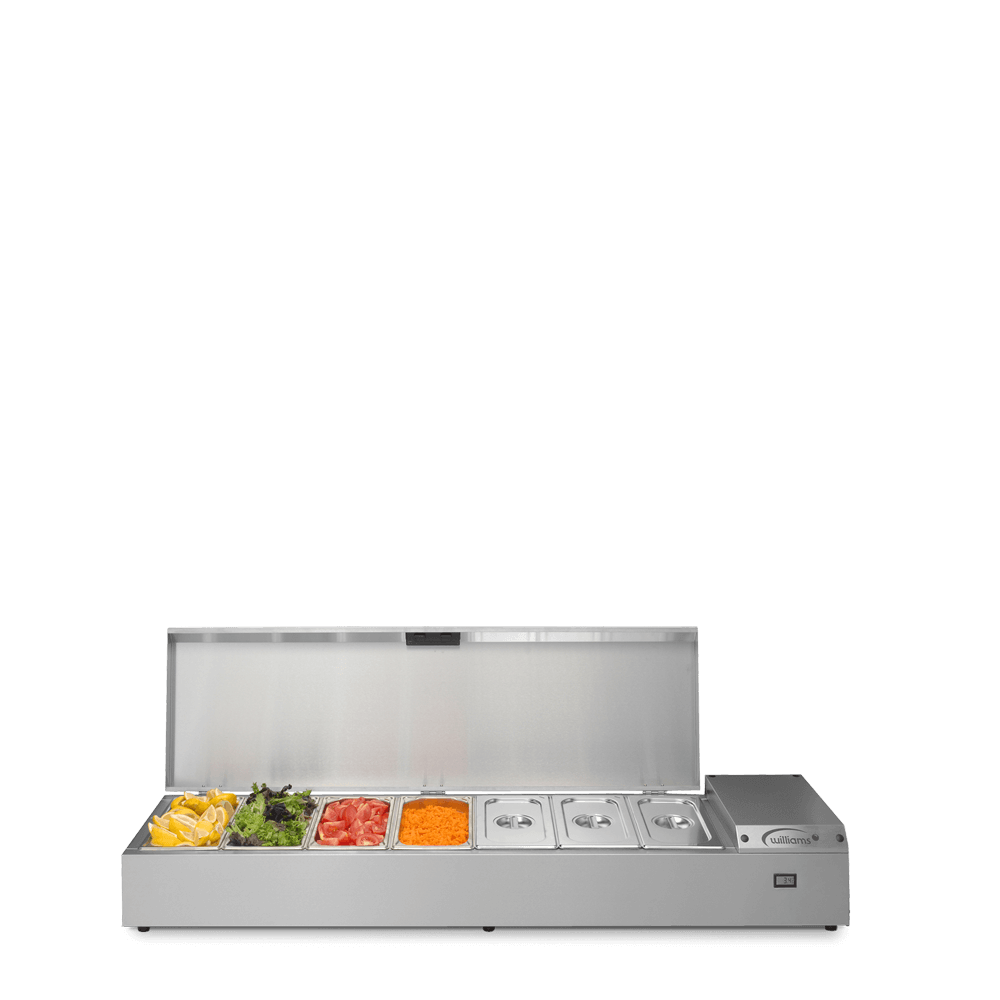 Thermowell - Seven Pan Counter Top Refrigerated Well