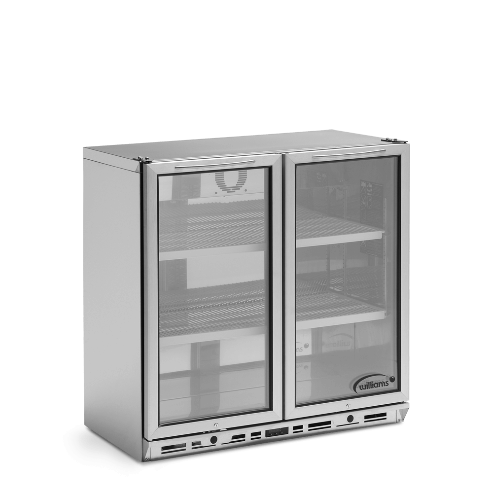 Bottle Cooler - Two Door Stainless Steel Bottle Cooler