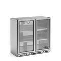 Bottle Cooler - Two Door Stainless Steel Bottle Cooler 800mm High