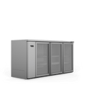 Cameo - Three Door Stainless Steel Remote Back Bar Counter Display Refrigerator