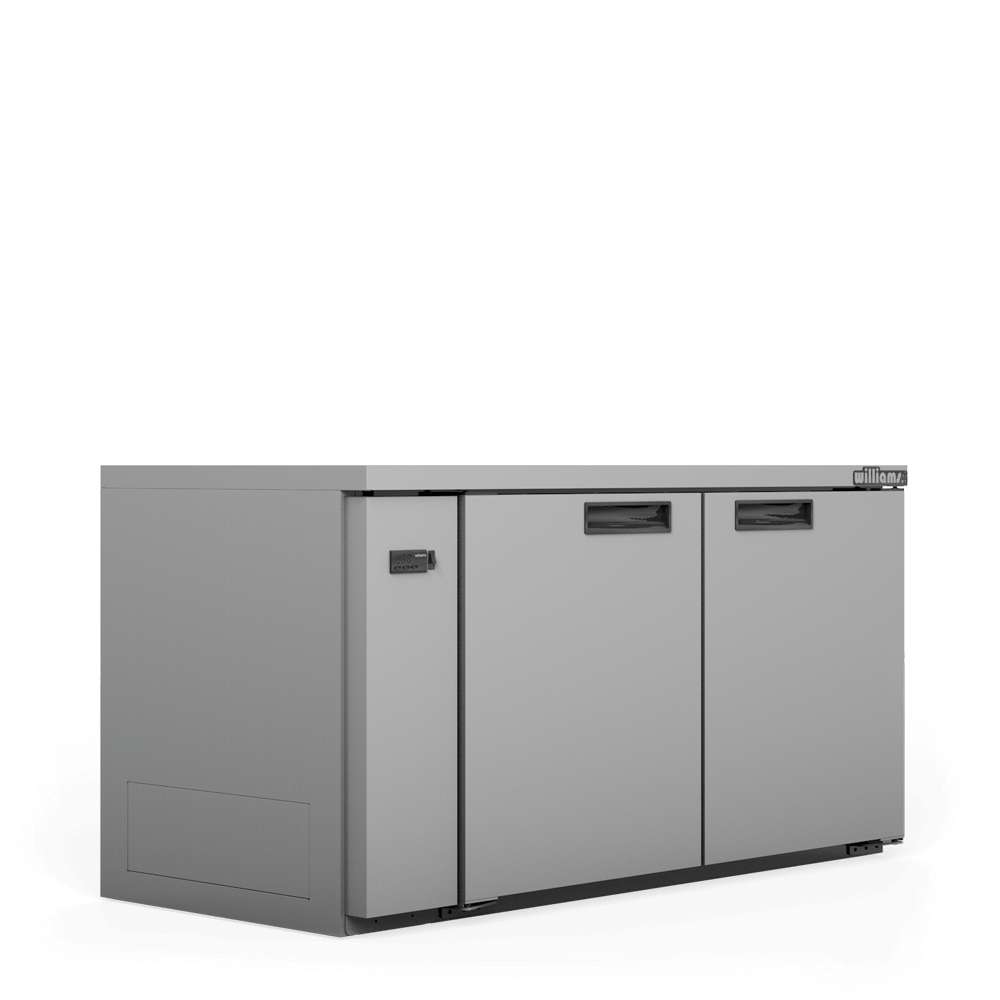 Boronia - Two Door Stainless Steel Remote Back Bar Counter Display Refrigerator