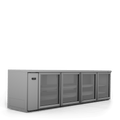 Boronia - Four Door Stainless Steel Remote Back Bar Counter Display Refrigerator