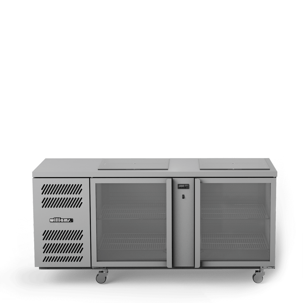 Glass Chiller - Two Door Glass Chiller With Two Shelves