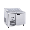 Jade Pizza - One Door Stainless Steel Pizza Prep Counter Refrigerator With Blown Air Well