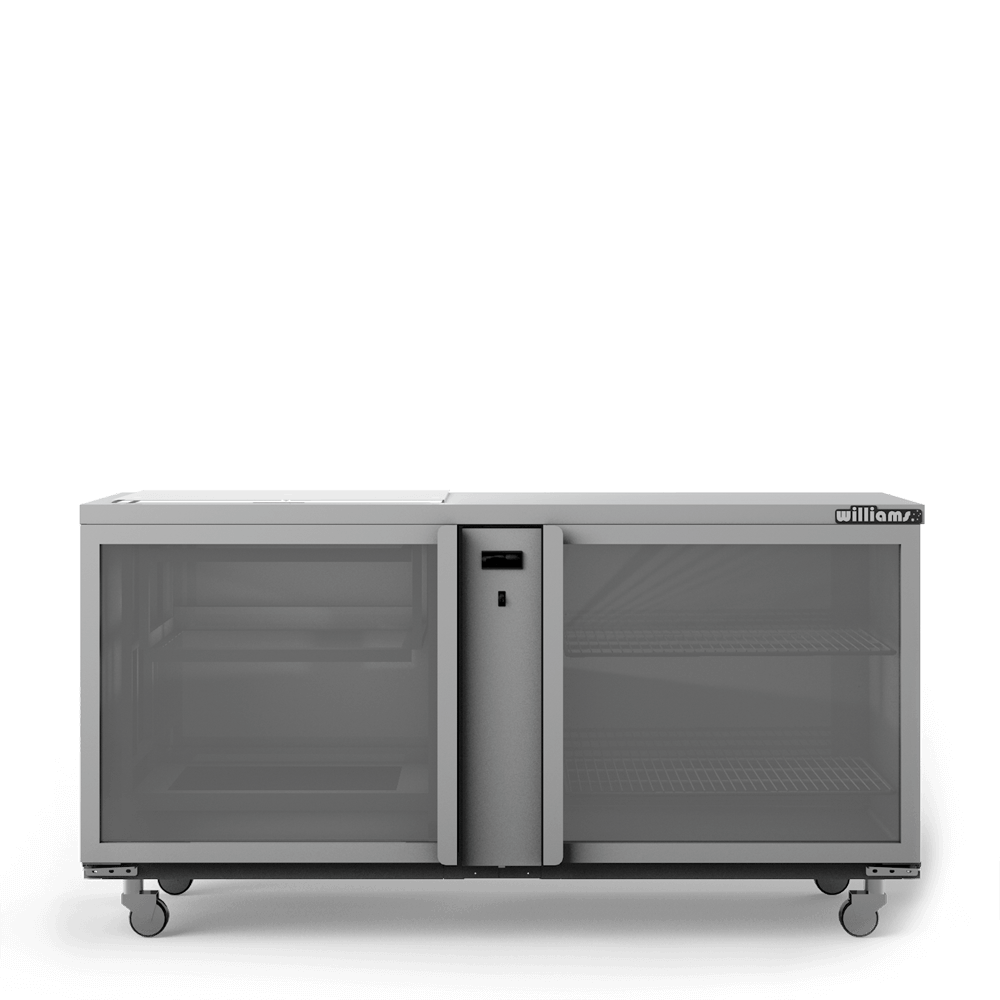 Glass Chiller - Two Door Remote Glass Chiller With Two Shelves - 500 x 500 baskets