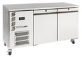 Opal - Two Door Stainless Steel Under Counter Storage Refrigerator