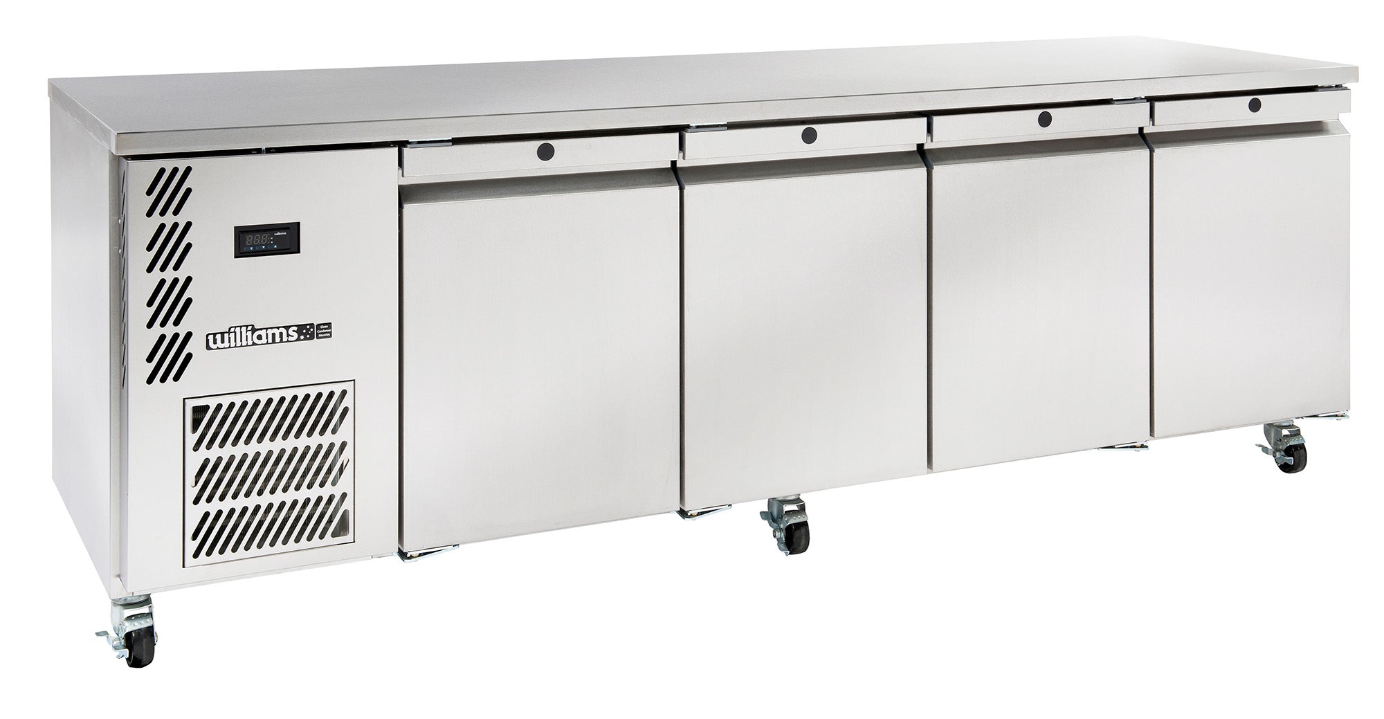 Opal - Four Door Stainless Steel Under Counter Refrigerator