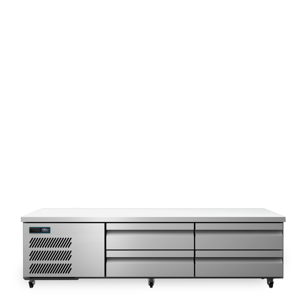 Under Broiler Counter - Four Drawer Self Contained Lowline Refigerator