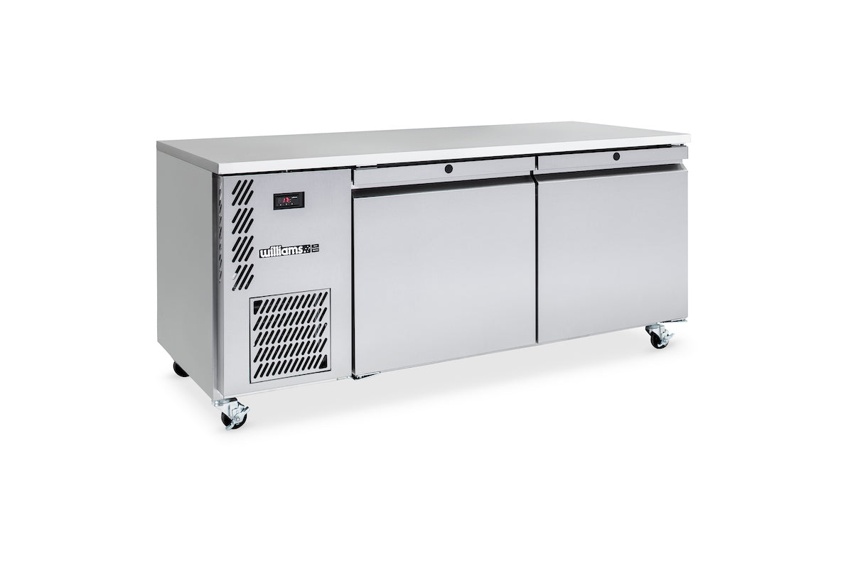 Emerald - Two Door Stainless Steel Under Counter Storage Freezer