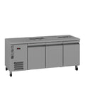 Opal - Three Door Stainless Steel Under Counter Refrigerator With Blown Air Well