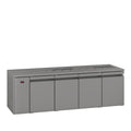 Opal - Four Door Stainless Steel Remote Under Counter Refrigerator With Blown Air Well