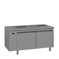 Emerald - Two Door Stainless Steel Remote Under Counter Refrigerator With Blown Air Well