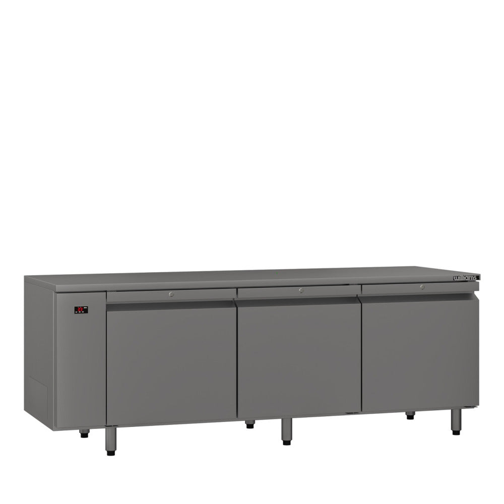 Emerald - Three Door Stainless Steel Remote Under Counter Freezer