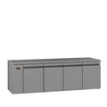 Opal - Four Door Stainless Steel Remote Under Counter Refrigerator