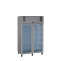 Pearl - Two Door Stainless Steel Upright Display Freezer