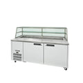 Jade Sandwich - Two Door White Colorbond Prep Counter Refrigerator With Blown Air Well