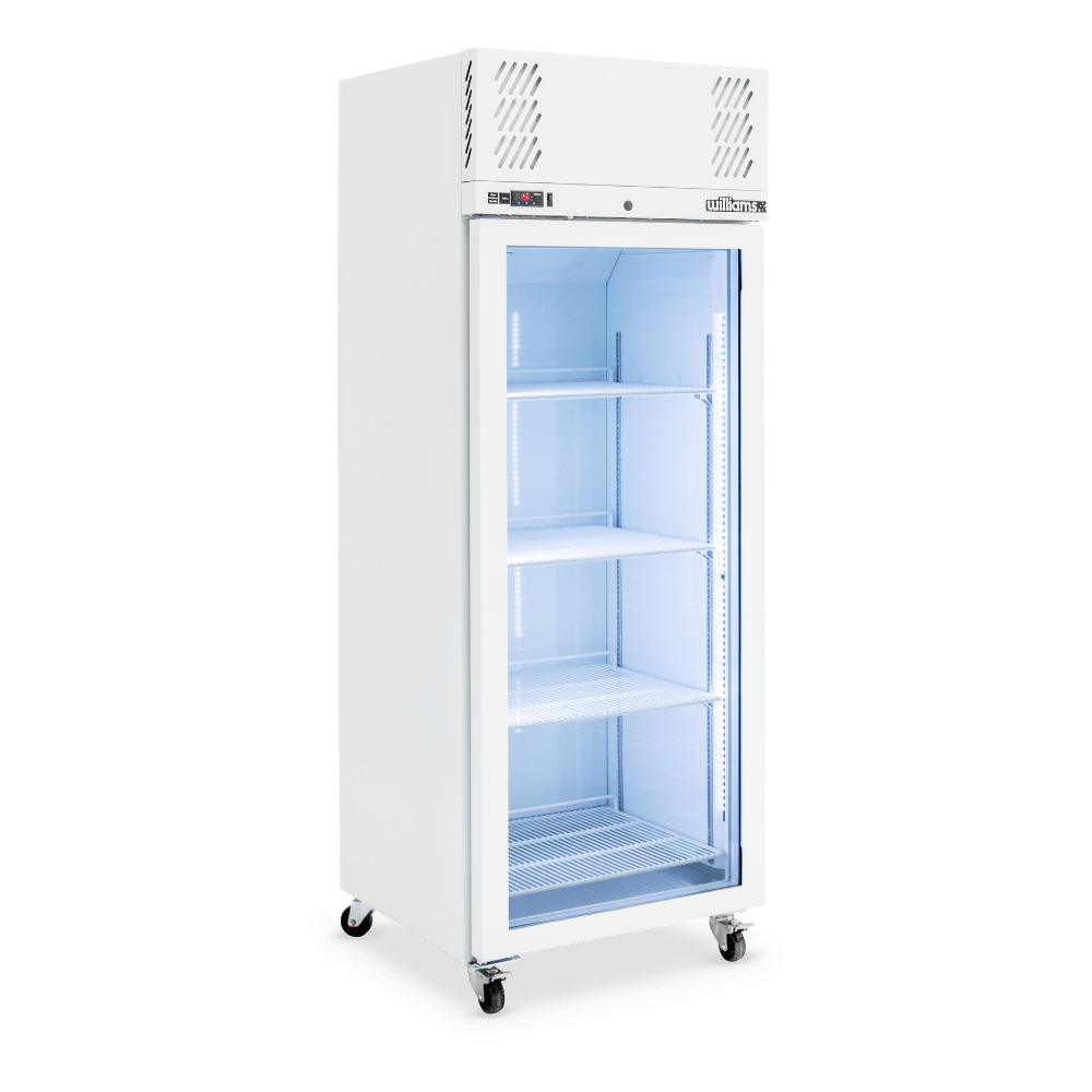 Pearl - One Door White Colorbond Upright Display Refrigerator