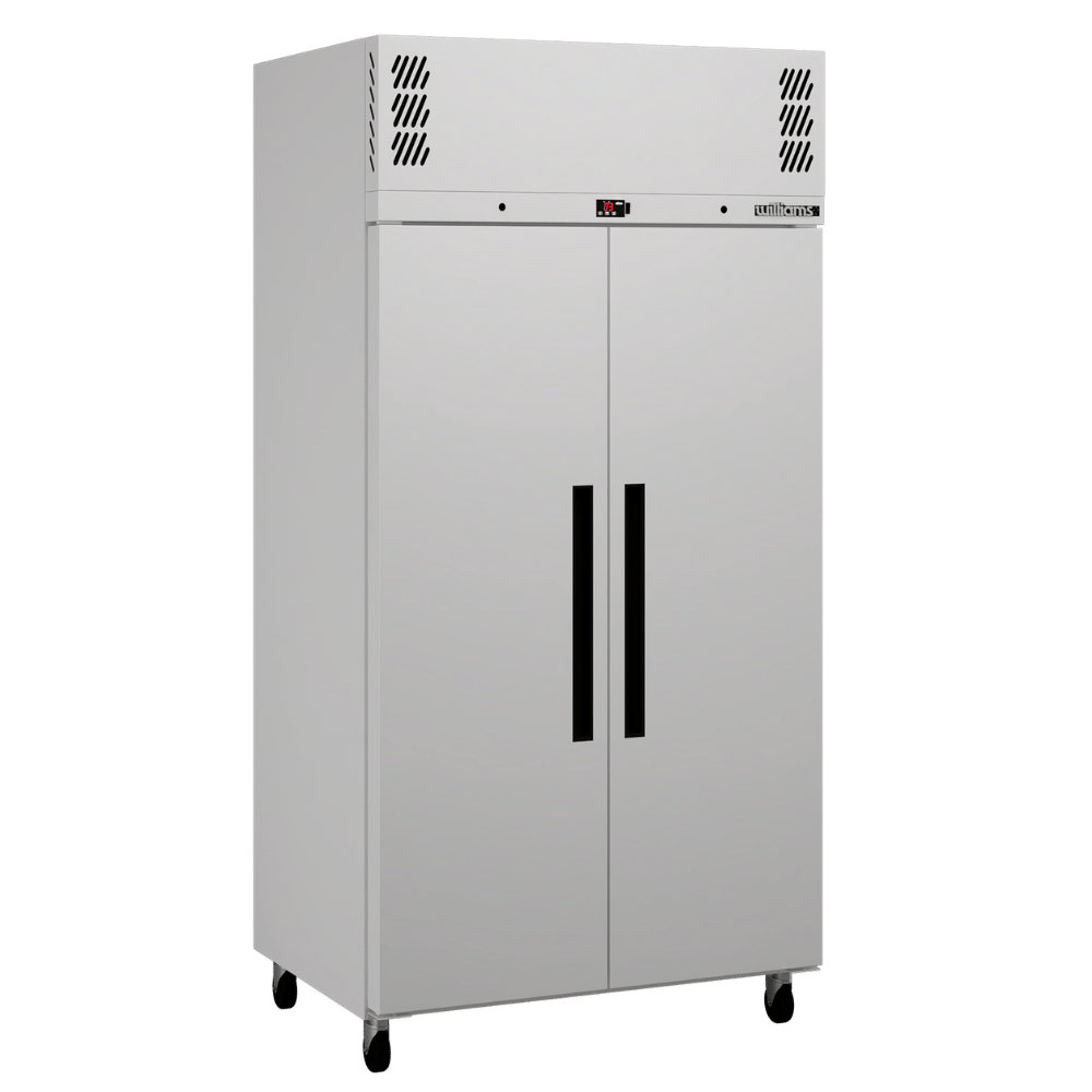 Pearl - Slim Two Door White Colorbond Upright Storage Refrigerator