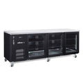 Boronia - Three Door Black Colorbond Under Counter Display Refrigerator