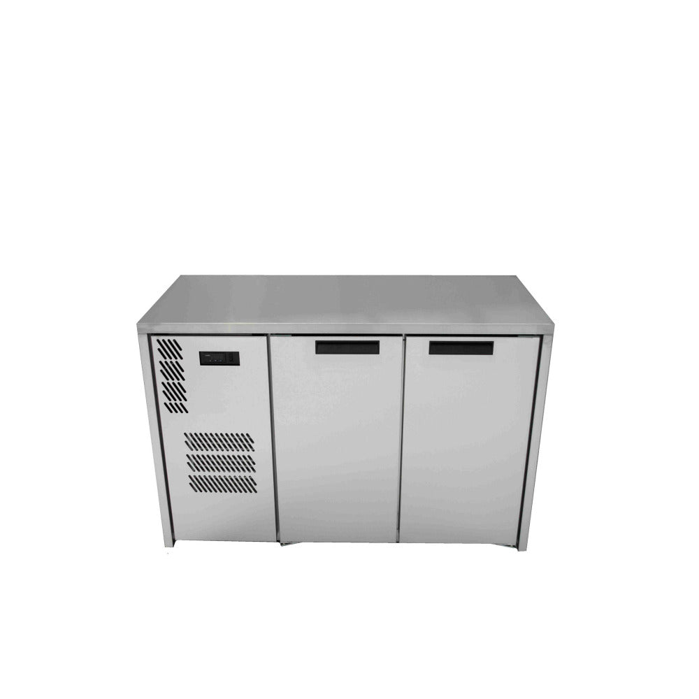 Cameo - Two Door Stainless Steel Under Counter Display Refrigerator