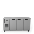Cameo - Three Door Stainless Steel Under Counter Display Refrigerator