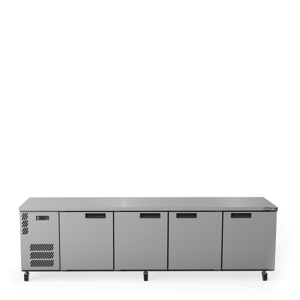 Boronia -  Four Door Stainless Steel Under Counter Display Refrigerator