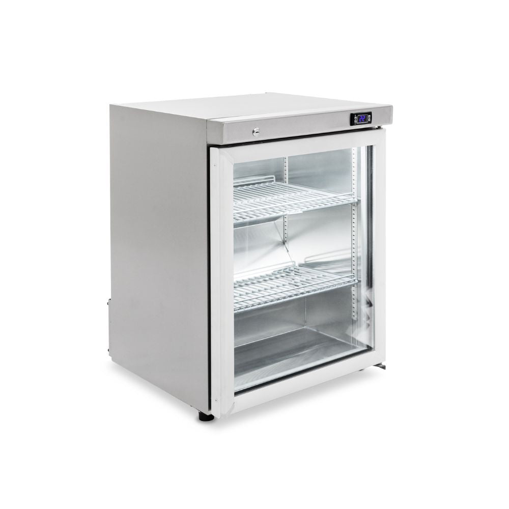 Topaz Compact - One Door Counter Stainless Steel compact glass door Refrigerator